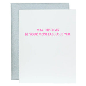 Most Fabulous Year Yet Greeting Card