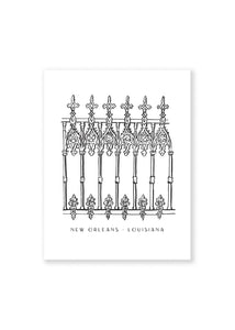 NOLA Ironwork Postcard