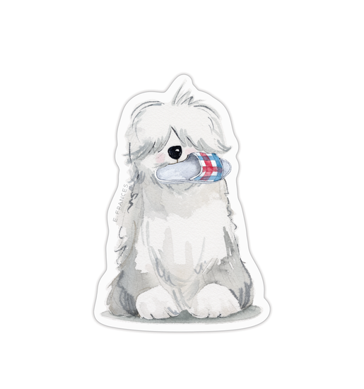 Fluffy Dog Sticker