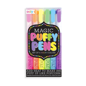 Magic Neon Puffy Pens 6 Pack