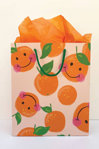 Smiley Orange Gift Bag