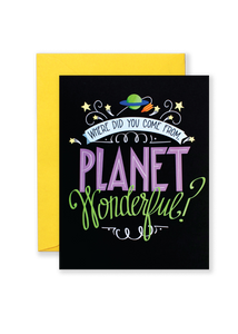 Planet Wonderful Greeting Card