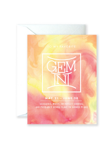 Gemini Greeting Card
