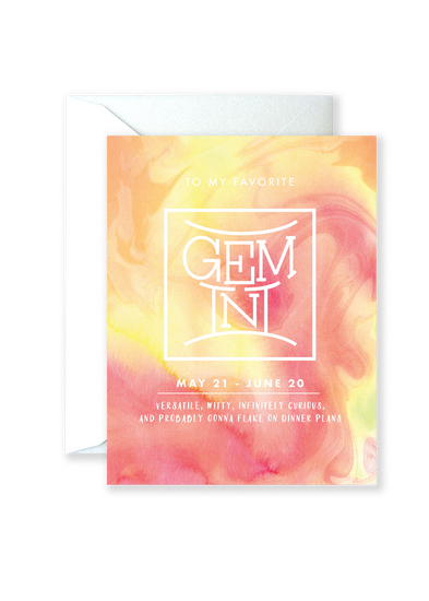 Gemini Greeting Card