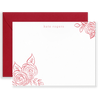 Personalized Brush Florals Social Stationery