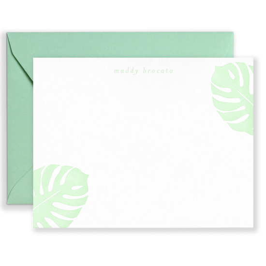 Personalized Monsteras Social Stationery