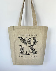 NOLA Floral Tote Bag