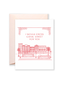 Cross Canal Street Greeting Card
