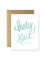 Holy Shit! Congrats Greeting Card