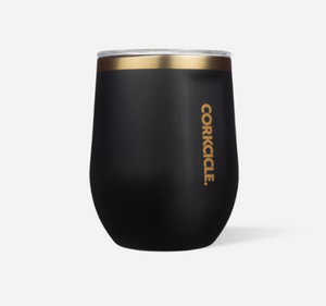 Black 12 oz Stemless Cup