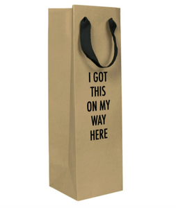 On My Way Wine Gift Bag