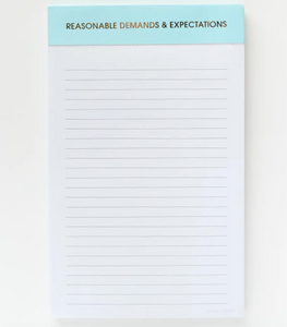 Reasonable Demands Notepad