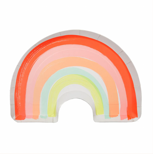 Neon Rainbow Plates