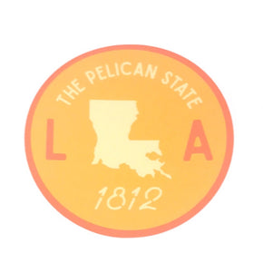 Louisiana Circle Sticker