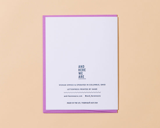 Baby on Board Skateboard Letterpress Baby Pregnancy Card- Made in USA