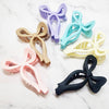 Matte Color Bow Hair Claw Clip