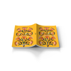 Golden Floral Soft Touch Classic Layflat Journal Notebook