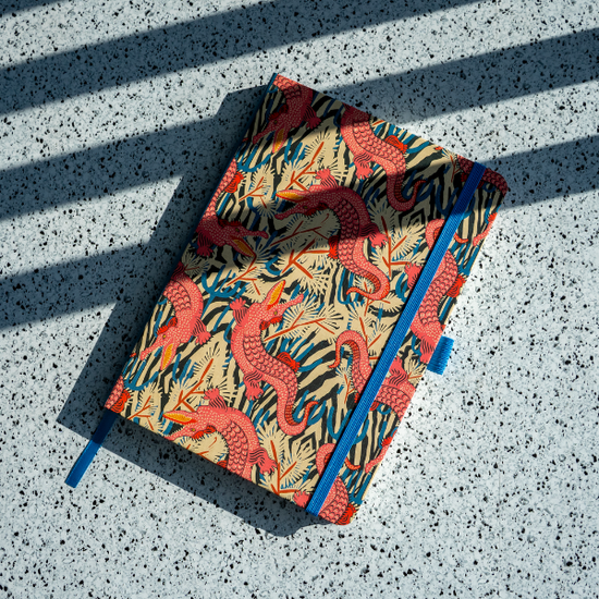 Animal print Soft Touch Hardbound Layflat Notebook Journal