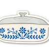 Vintage Blue Floral Casserole Dish Sticker – Cozy Kitchen