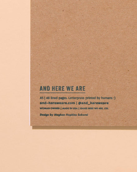 Classic Letterpress A5 Spiral Notebook— Gingham Plaid Picnic