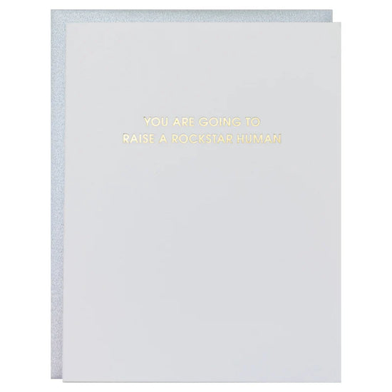 Raise A Rockstar Human Greeting Card
