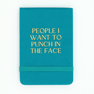 Leatherette Pocket Journal People I Want To Punch