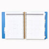 25-26 Paper Source Blue Lilies Weekly Desk Planner