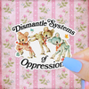 Dismantle Systems of Oppression Kitsch Sticker, Retro Deer: 3”