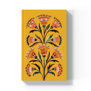 Golden Floral Soft Touch Classic Layflat Journal Notebook