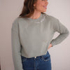 New Orleans Chain Stitched Cropped Sweatshirt