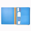 25-26 Paper Source Blue Lilies Weekly Desk Planner