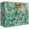Retro Floral Aqua – Gift Bags – Large Tote