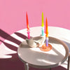 Dip Dye Swirl Candles - Topsy Turvy