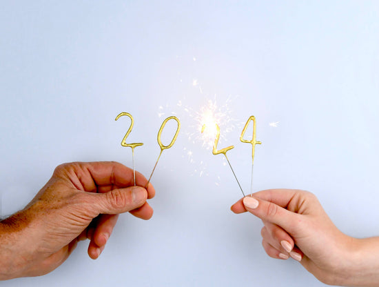 Mini 4" Gold Number Sparkler Wand Card - Singles: Mini Gold Number - Heart