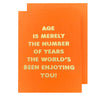 Age is a Number Birthday Card