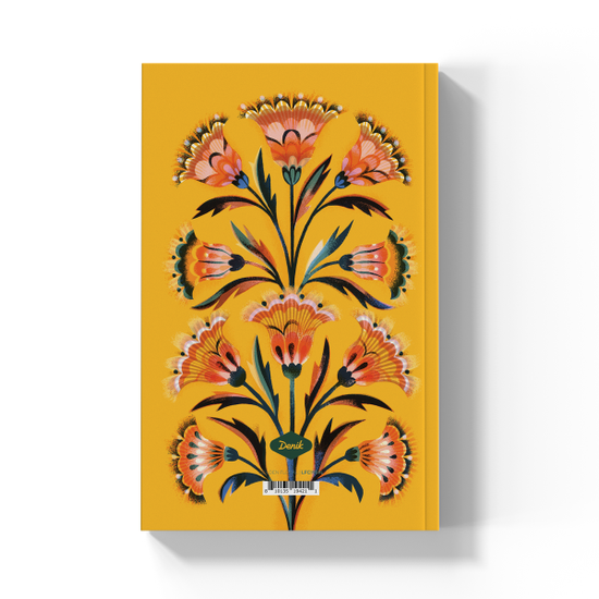 Golden Floral Soft Touch Classic Layflat Journal Notebook