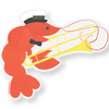 Crawfish Second Line Sticker