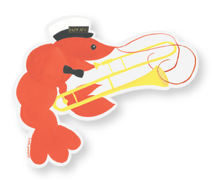 Crawfish Second Line Sticker
