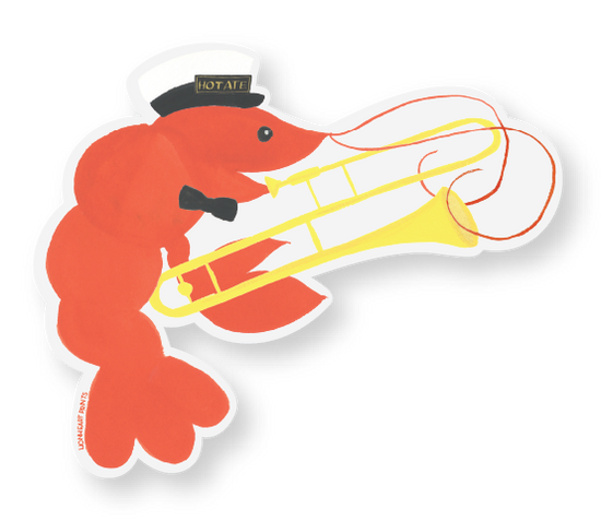 Crawfish Second Line Sticker