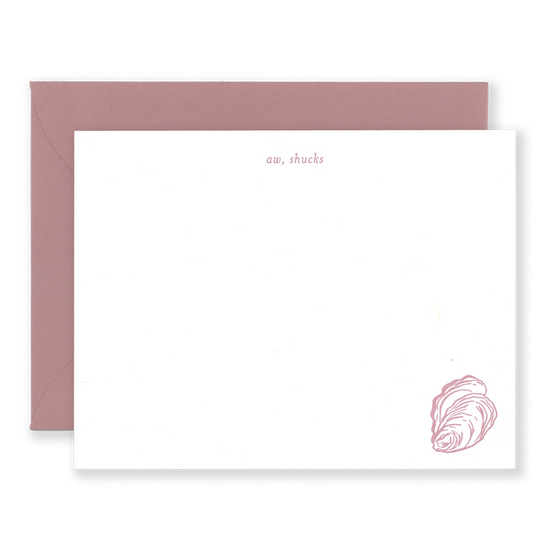 Aw, Shucks! Oyster Stationery Set