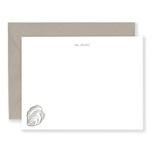 Aw, Shucks! Oyster Stationery Set