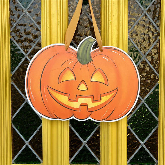 Jack-o-Lantern Door Hanger