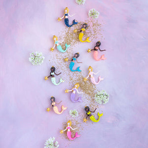 Colorful Mermaid Ornament 12 Asst