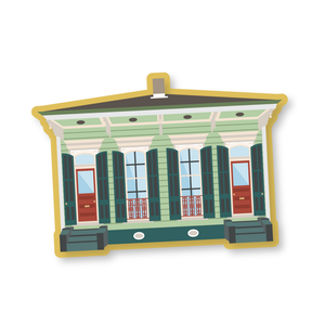 Double Shotgun House Sticker