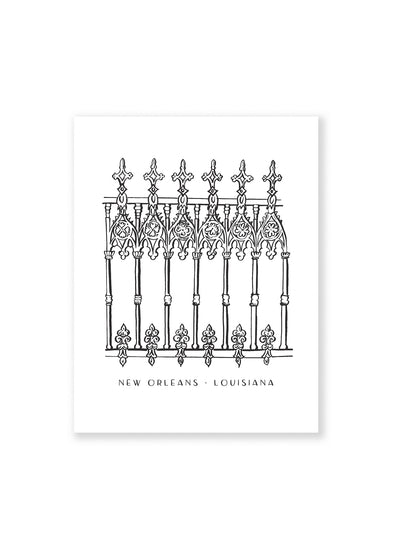 NOLA Ironwork Postcard