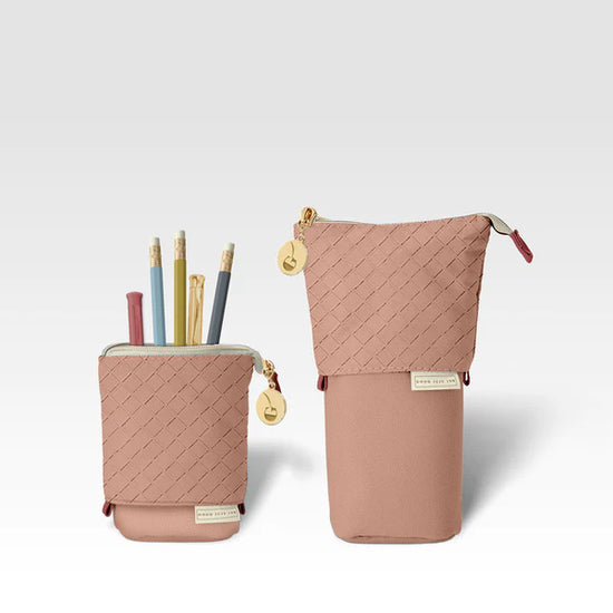 Luxe Standing Pencil Pouch Blush Pink