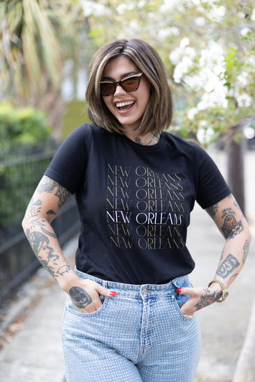 New Orleans Black & Gold Shirt