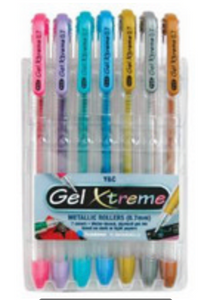 Gel Extreme Metallic Pen Set - 7 Pack