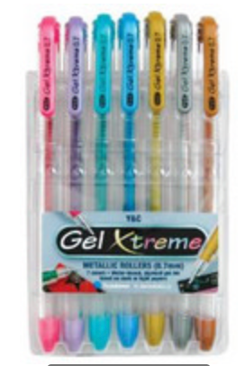 Gel Extreme Metallic Pen Set - 7 Pack
