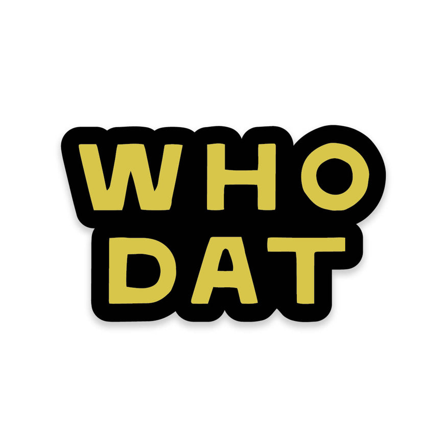 Who Dat Sticker – Lionheart Prints
